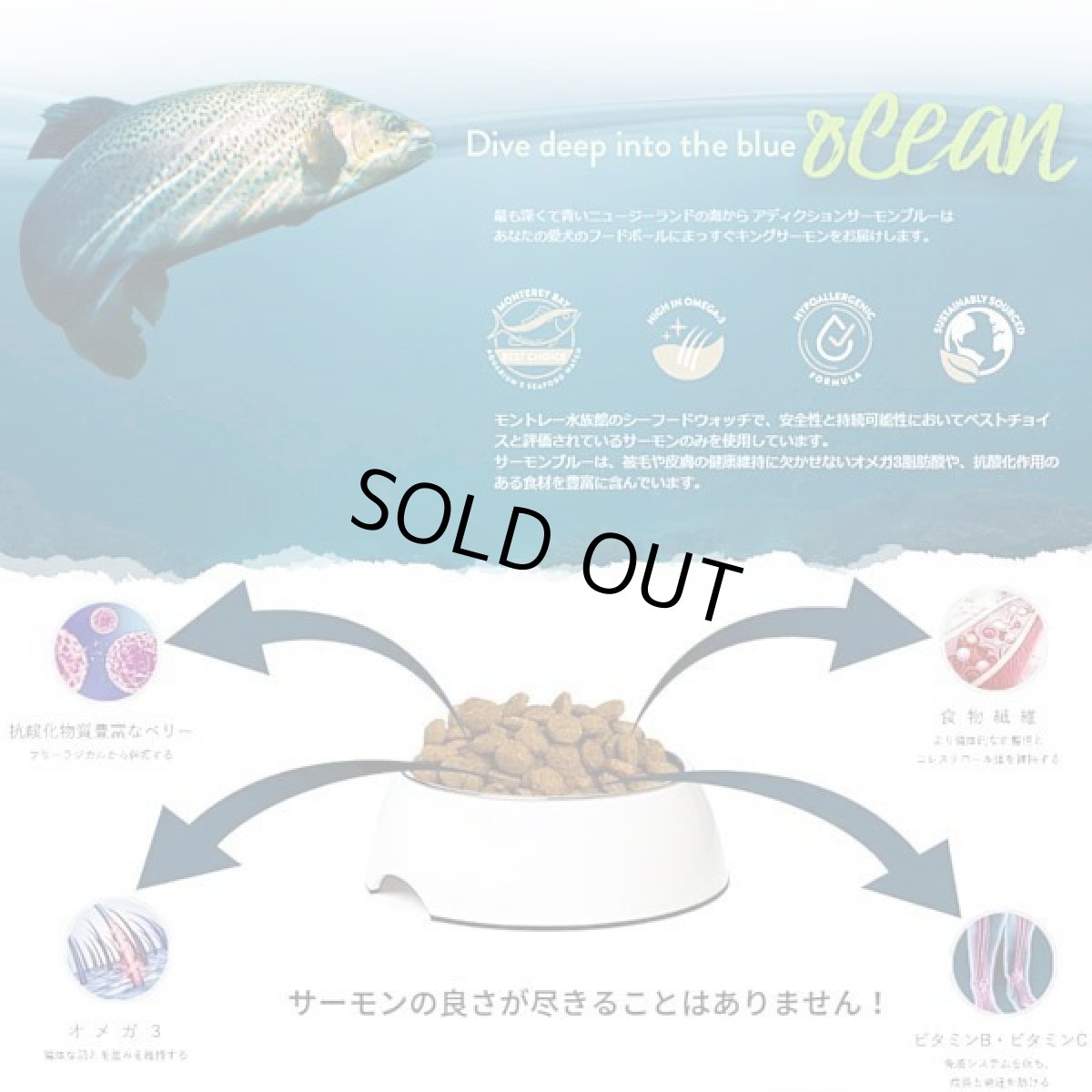 画像4: NEW 最短賞味2027.1.26・アディクション 猫 サーモンブルー 50g全猫種全年齢用 有料サンプル正規品adc12004 (4)