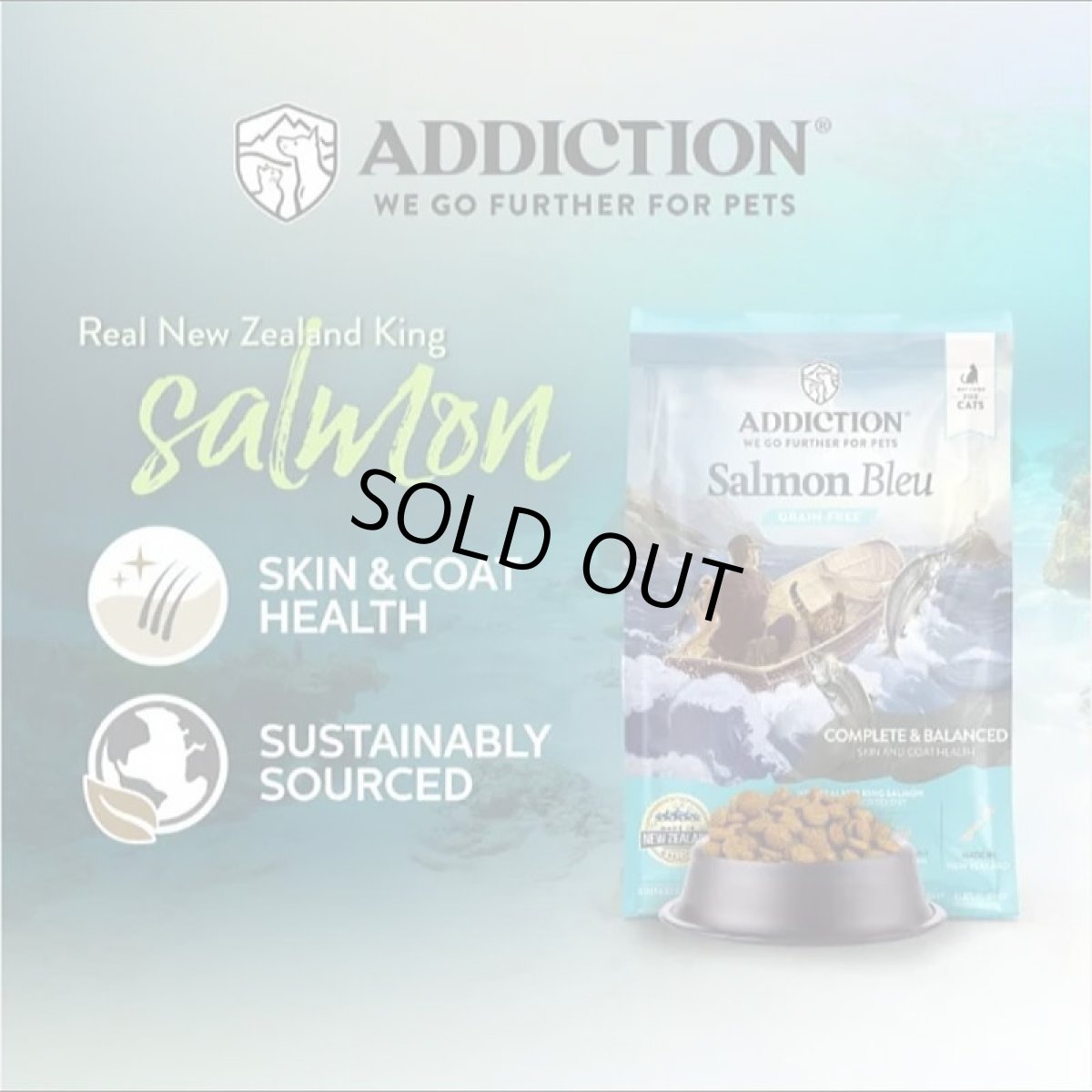 画像6: NEW 最短賞味2027.1.26・アディクション 猫 サーモンブルー 50g全猫種全年齢用 有料サンプル正規品adc12004 (6)