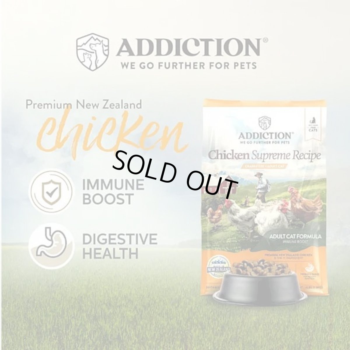 画像4: NEW 最短賞味2026.11.22・アディクション 猫 チキンシュプリーム 50g成猫用 有料サンプル正規品adc12806 (4)