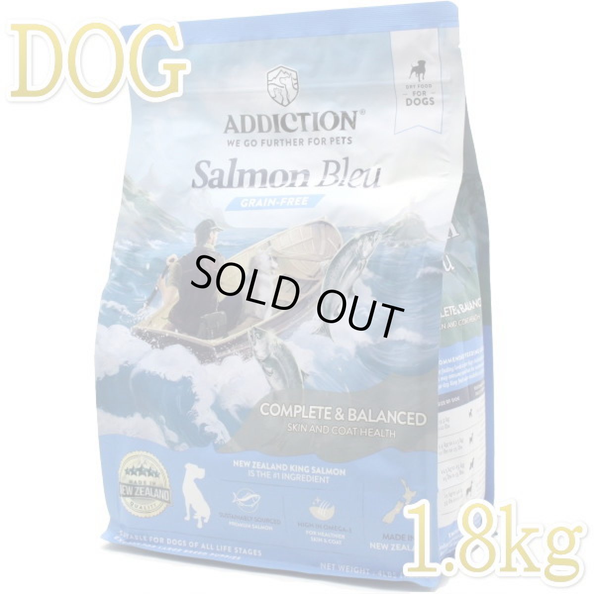 画像1: 最短賞味2028.1.9・アディクション 犬 サーモンブルー 1.8kg全年齢犬用ドッグフードADDICTION正規品add11052 (1)