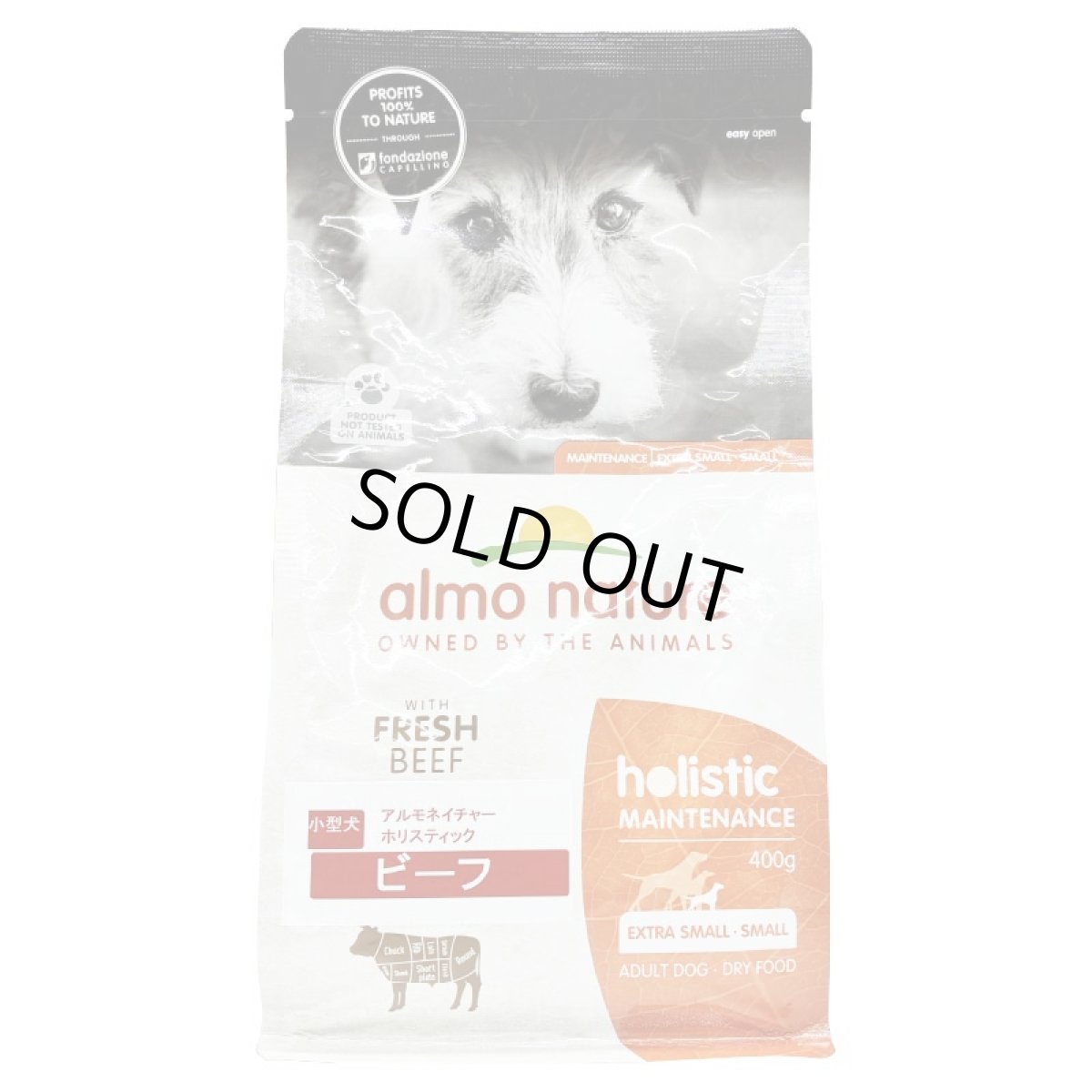 画像3: 最短賞味2027.1.31・アルモネイチャー 犬 ビーフ 400g ald706小型成犬用ドッグフード ドライalmo nature正規品 (3)