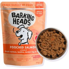 画像3: NEW 最短賞味2028.7・バーキングヘッズ 成犬 プーチド サーモン ウェット300gパウチbwsl300-bh14016総合栄養食BARKING HEADS正規品 (3)