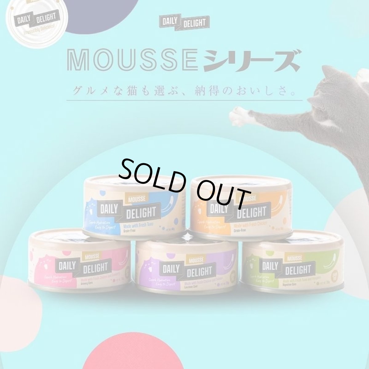 画像6: NEW 最短賞味2027.1・デイリーディライト猫ムース マグロ 80g缶dad01135全年齢猫用一般食DAILY DELIGHT正規品 (6)