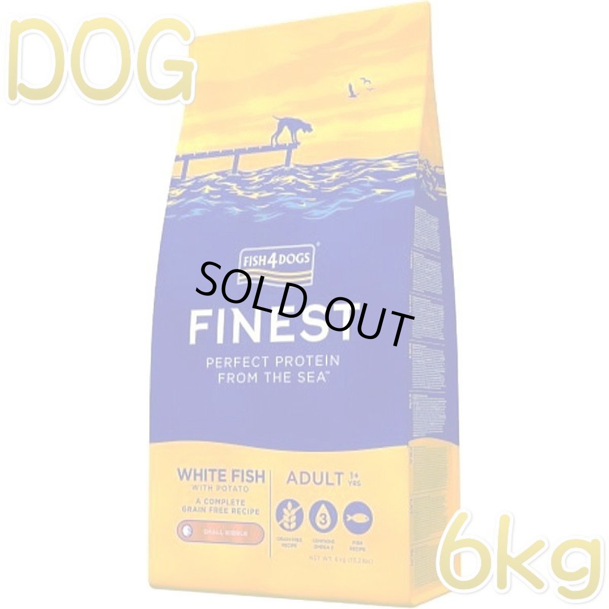 画像1: 最短賞味2027.3.24・フィッシュ4ドッグ オーシャンホワイトフィッシュ小粒 6kgグレインフリー ドッグフードFISH4DOGS正規品f4d07771 (1)