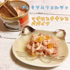 画像4: 最短賞味2025.11・プレミアム フォルツァ10 グルメ缶 マグロとチキンとパパイヤ 75g×24缶 成猫用ウェット 一般食 FORZA10正規品fo05739s24 (4)