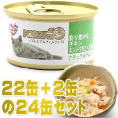 画像1: 最短賞味2025.6・プレミアム フォルツァ10 グルメ缶 チキンとエンドウ豆と人参添え 75g×24缶 猫用ウエット 一般食 FORZA10正規品fo05784s24 (1)