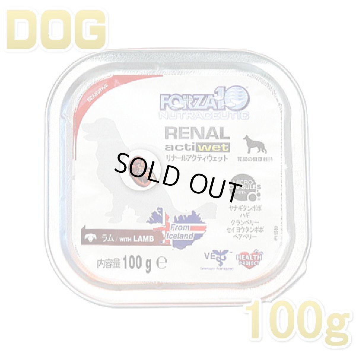 画像1: 最短賞味2024.2・フォルツァ10 犬 リナール アクティウェット ラム腎臓ケア 100g 成犬シニア犬対応リナールアクティブ正規品fo08433 (1)