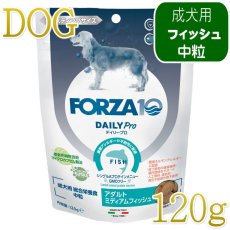 画像1: NEW 最短賞味・フォルツァ10 犬 デイリープロ ミディアム フィッシュ中粒120g/fo72865成犬用ドッグフード正規品 (1)