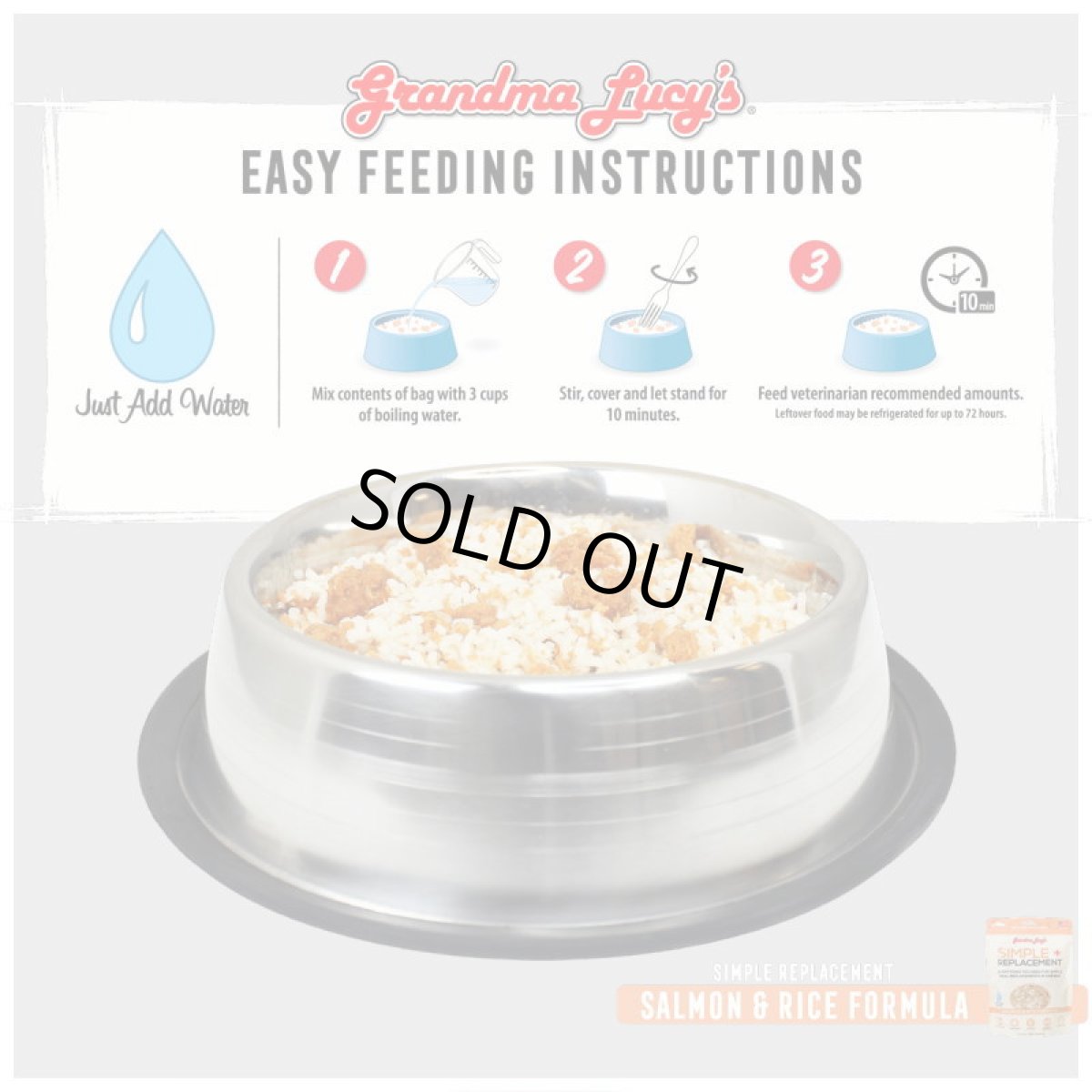 画像2: 最短賞味2026.3.23・グランマ・ルーシーズ シンプル リプレースメント サーモン198g gl28036犬猫用 胃腸ケア 正規品gl28036 (2)