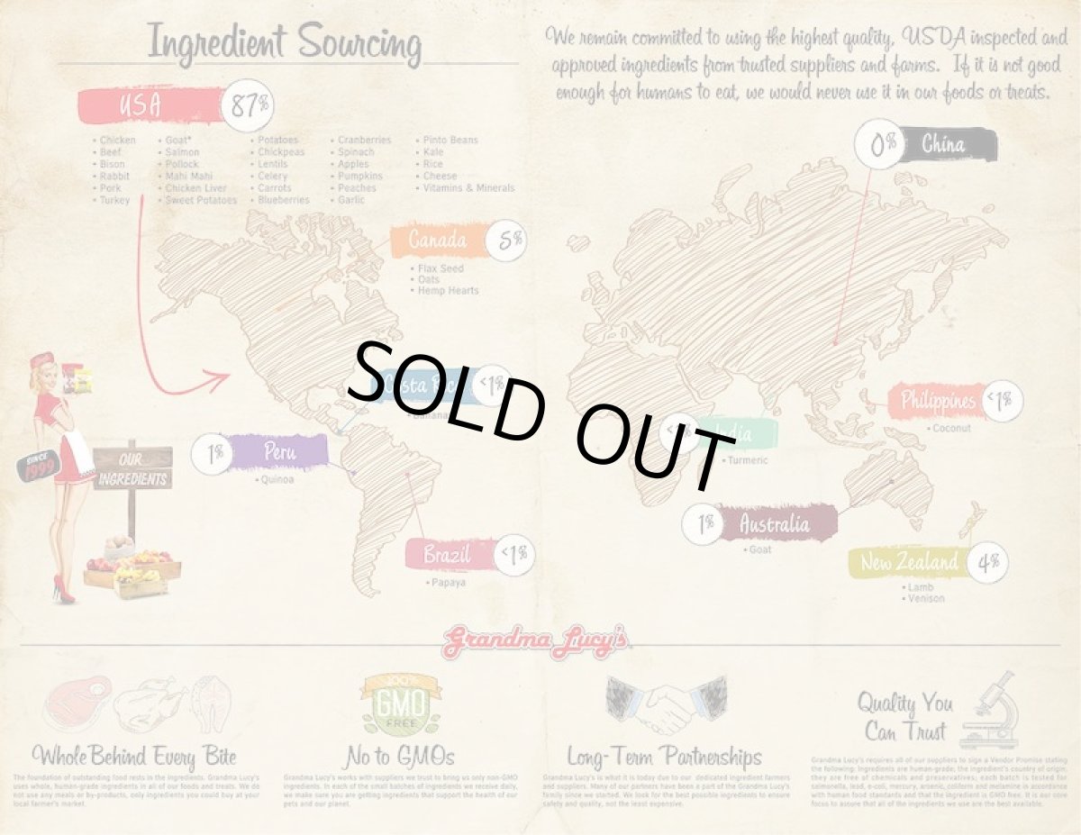 画像6: 最短賞味2026.6・グランマ・ルーシーズ 犬猫用パンプキンパウチ スキン&コート 170g 皮膚被毛ケア/お野菜サプリGrandma Lucy's正規品gl28142 (6)