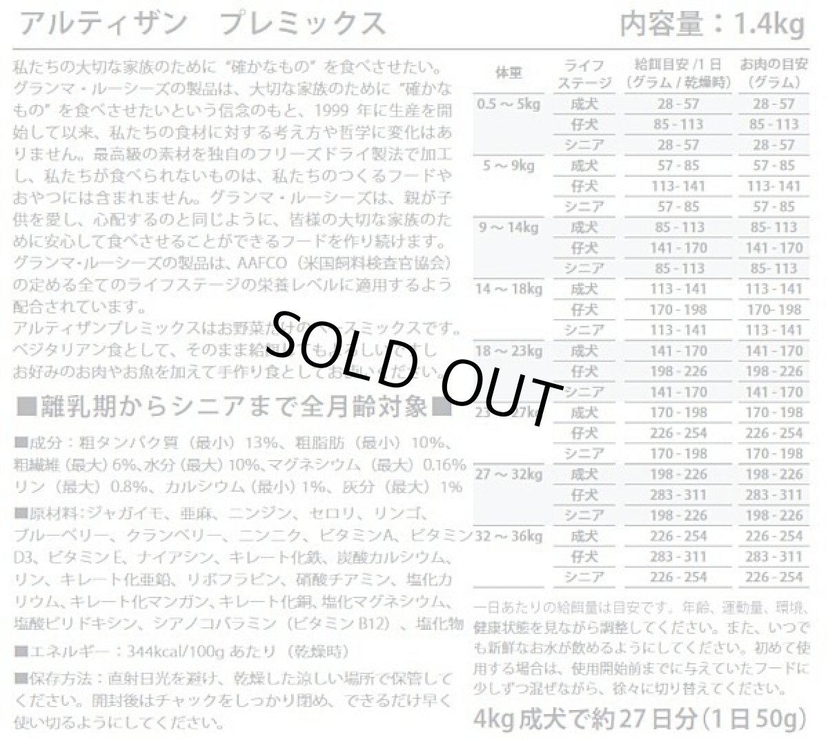 画像6: 最短賞味2026.4.23・グランマルーシーズ 犬用 アルティザン プレミックス 1.4kgフリーズドライ手作りドッグフード正規品gl30117 (6)
