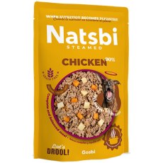 画像4: NEW 入荷待ち・ゴスビ Natsbi ナツビ犬 STEAMED チキン 500gパウチ gos04905全年齢犬用総合栄養食ウェット Gosbi正規品 (4)