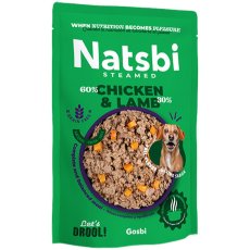 画像4: NEW 入荷待ち・ゴスビ Natsbi ナツビ犬 STEAMED チキン＆ラム 500gパウチ gos04929全年齢犬用総合栄養食ウェット Gosbi正規品 (4)