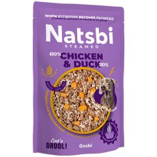 画像4: NEW 入荷待ち・ゴスビ Natsbi ナツビ犬 STEAMED チキン＆ダック 500gパウチ gos04981全年齢犬用総合栄養食ウェット Gosbi正規品 (4)