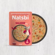画像3: NEW 最短賞味2027.11・ゴスビ Natsbi ナツビ猫 STEAMED サーモン 80gパウチ gos07937全年齢猫用総合栄養食ウェット Gosbi正規品 (3)