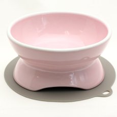 画像2: にゃんプレダブル・ペールピンク 猫用食器・HARIO・日本製 ha60251 (2)