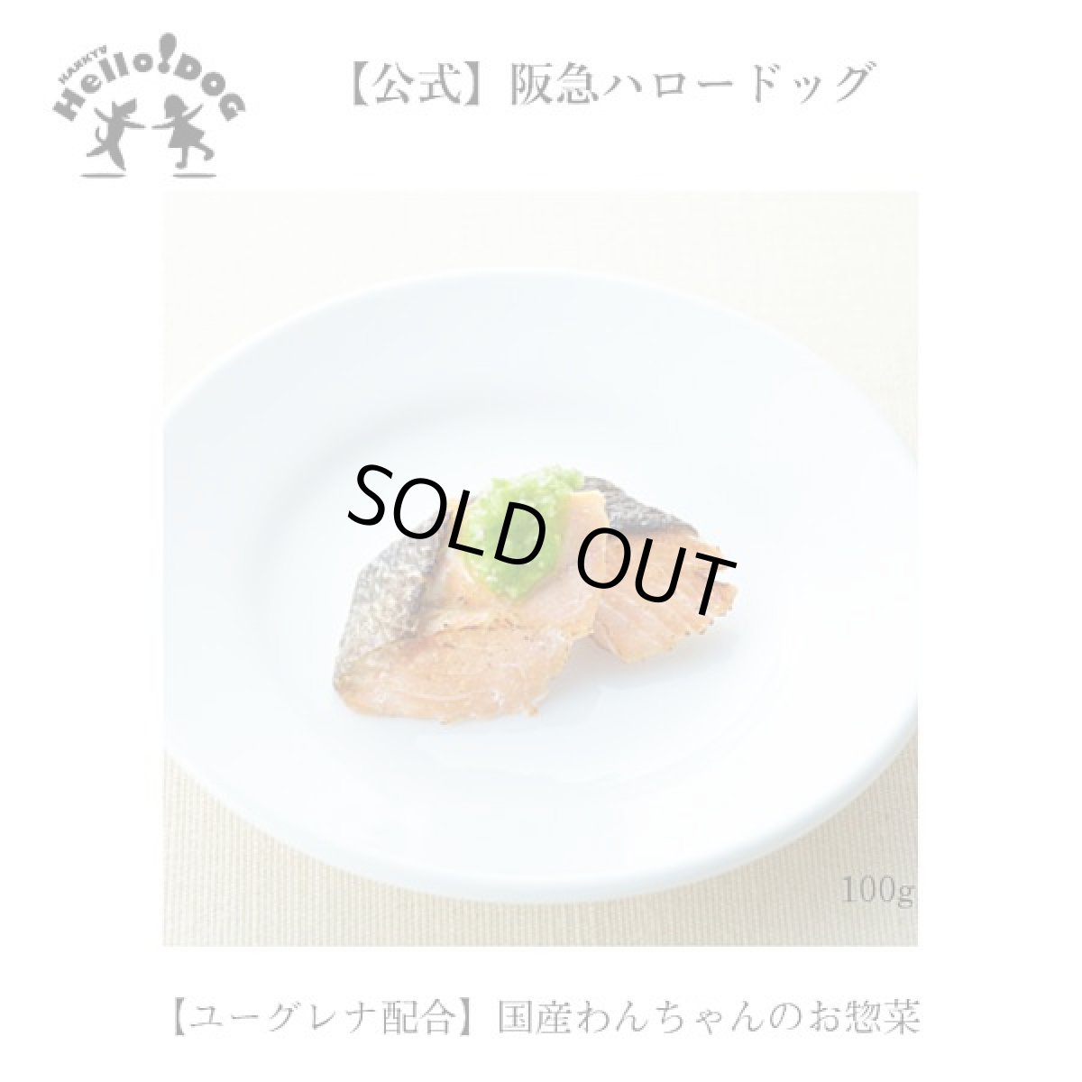 画像2: 最短賞味2027.1・阪急ハロードッグ eugreen 鮭のグリーンソース100g犬用レトルトお惣菜ユーグレナ配合hd01343/139653 (2)