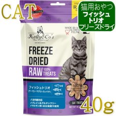 画像1: NEW 最短賞味2028.1・ケリーアンドコー猫フリーズドライ おやつ フィッシュトリオ 40g猫用kec01524/Kelly＆Co’s正規品 (1)
