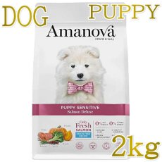 画像1: NEW 最短賞味2026.10.3・アマノヴァ パピー センシティブ サーモン デラックス子犬用・小粒2kgAmanova正規品lam100-ama31863 (1)