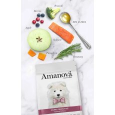 画像5: NEW 最短賞味2026.10.3・アマノヴァ パピー センシティブ サーモン デラックス子犬用・小粒2kgAmanova正規品lam100-ama31863 (5)
