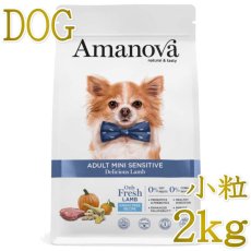 画像1: NEW 最短賞味2026.11.5・アマノヴァ ミニ センシティブ デリシャス ラム 成犬用・小粒2kgAmanova正規品lam112-ama71326 (1)