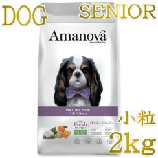 画像1: NEW 最短賞味2026.11.6・アマノヴァ マチュア ミニ フィッシュ デリカシー シニア犬用・小粒2kgAmanova正規品lam132-ama76727 (1)