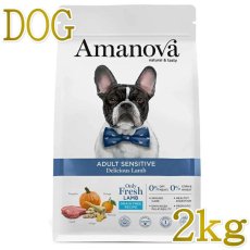 画像1: NEW 最短賞味2026.10.22・アマノヴァ センシティブ デリシャス ラム 成犬用・中粒2kgAmanova正規品lam152-ama32105 (1)