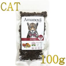 画像1: NEW 最短賞味2026.10.22・アマノヴァ 猫 アダルトキャット サーモンデラックス 100g成猫用ローグレインAmanova正規品lam236-ama06930 (1)