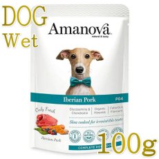 画像1: NEW 最短賞味2027.5・アマノヴァ 犬 パウチ アダルト イベリアン ポーク100g成犬用Amanova正規品lam311-ama35045 (1)