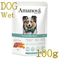 画像1: NEW 最短賞味2027.4・アマノヴァ 犬 パウチ アダルト イレジスタブル ビーフ100g成犬用Amanova正規品lam314-ama35021 (1)