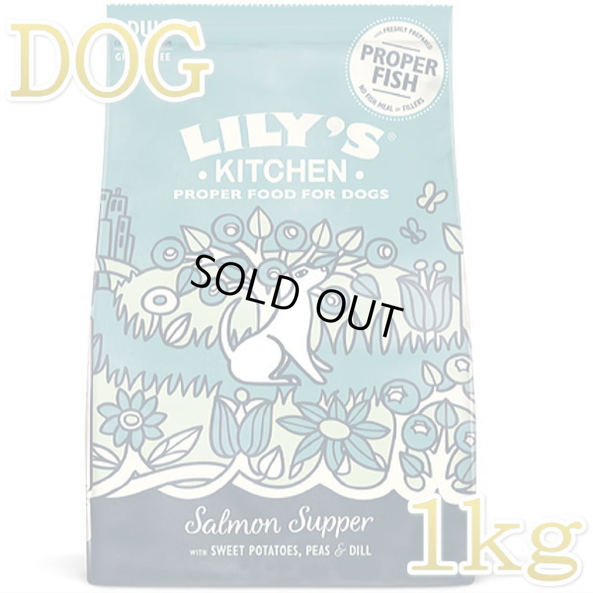 画像1: SALE/賞味切迫2026.2.1・リリーズキッチン 犬 サーモンの晩餐 1kg lid052成犬用ドライ 正規品 (1)