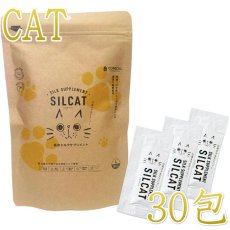 画像1: NEW 最短賞味2026.1・SILCAT シルクフル 猫用シルキャット 30包入 腎臓 腸内ケアサプリメント nnw10024 (1)