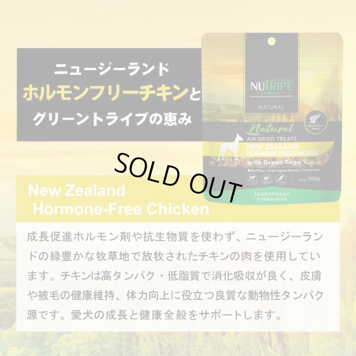 画像2: NEW 最短賞味2027.7・ニュートライプ エアードライ トリーツ チキン100g犬用おやつ正規品nu32970 (2)