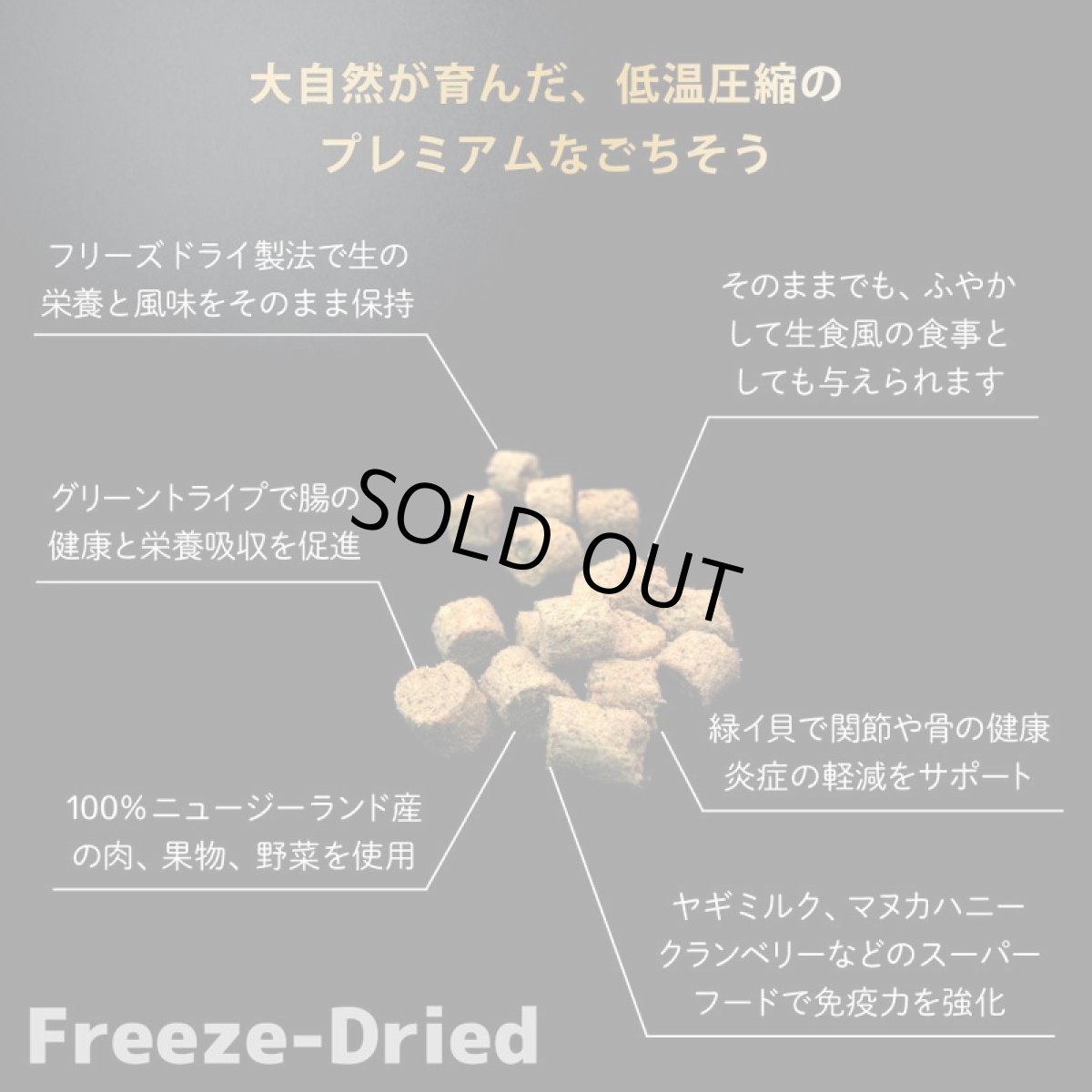 画像10: 訳ありSALE/最短賞味2026.6.18・ニュートライプ ワイルドカット フリーズドライ キングサーモンwithグリーントライプ380g全年齢犬用ドライフード正規品nu35254 (10)