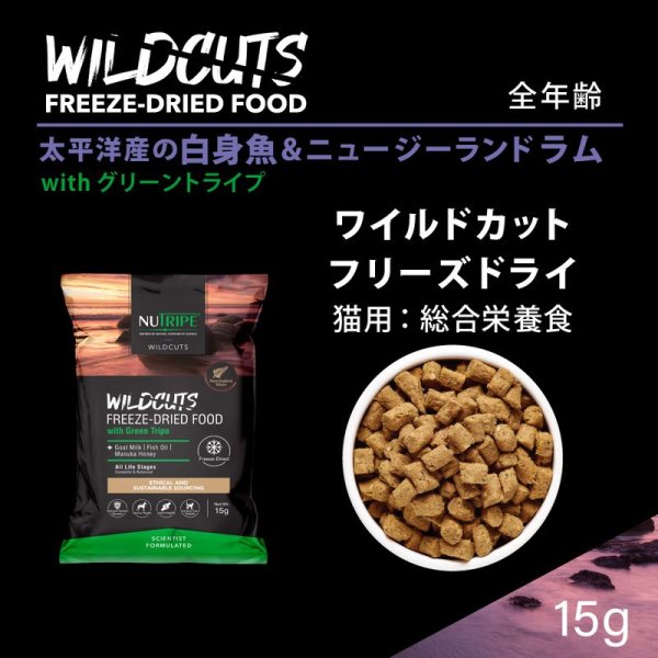 NU TRIPE WILDCUTS サーモン＆ラム 380g×3袋セット NUTRIPE（ニュー