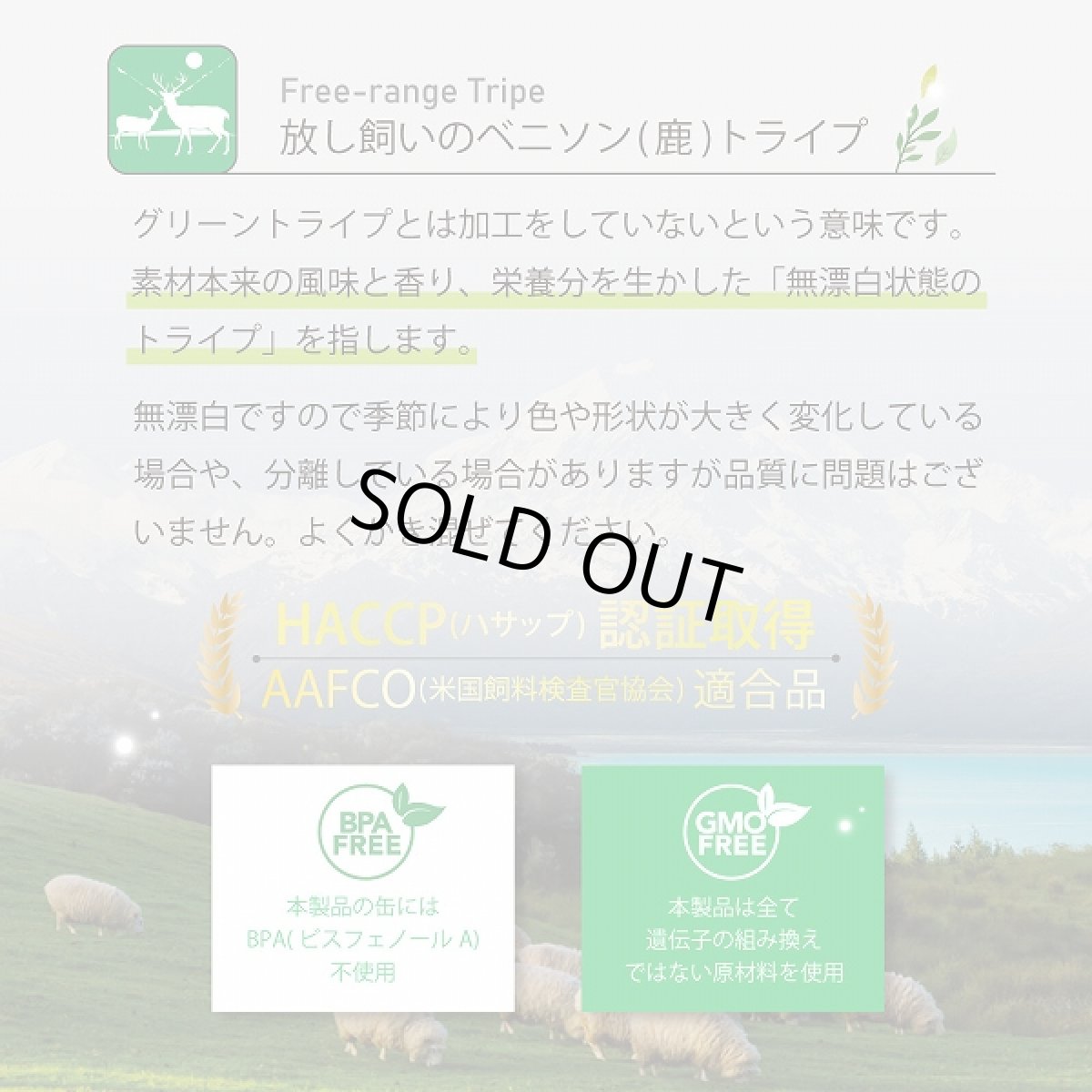 画像10: 最短賞味2026.5・ニュートライプ 猫 ビーフ＆グリーントライプ 95g全年齢対応 猫用 総合栄養食 正規品nuc37210 (10)