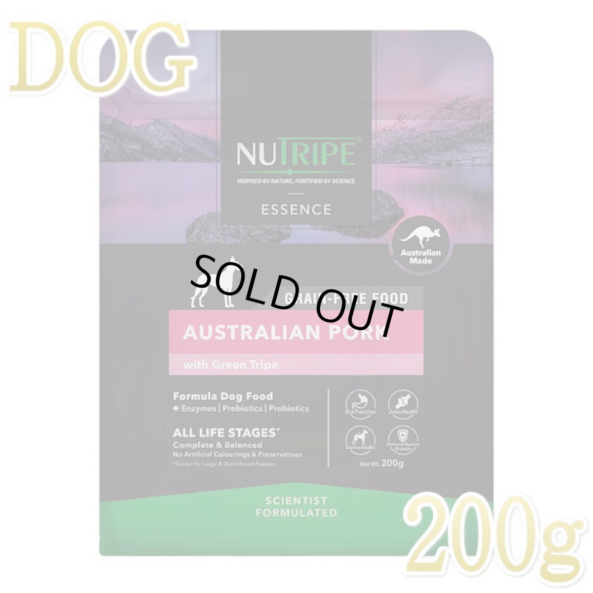 画像1: SALE/賞味2024.4・ニュートライプ 犬 ポーク200g全年齢犬用グリーントライプドライ正規品nud35124 (1)