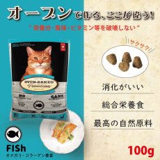 画像2: 最短賞味2022.8・オーブンベイクド 猫 アダルト フィッシュ 100g成猫用ドライ/キャットフードOVEN-BAKED正規品obc97142 (2)