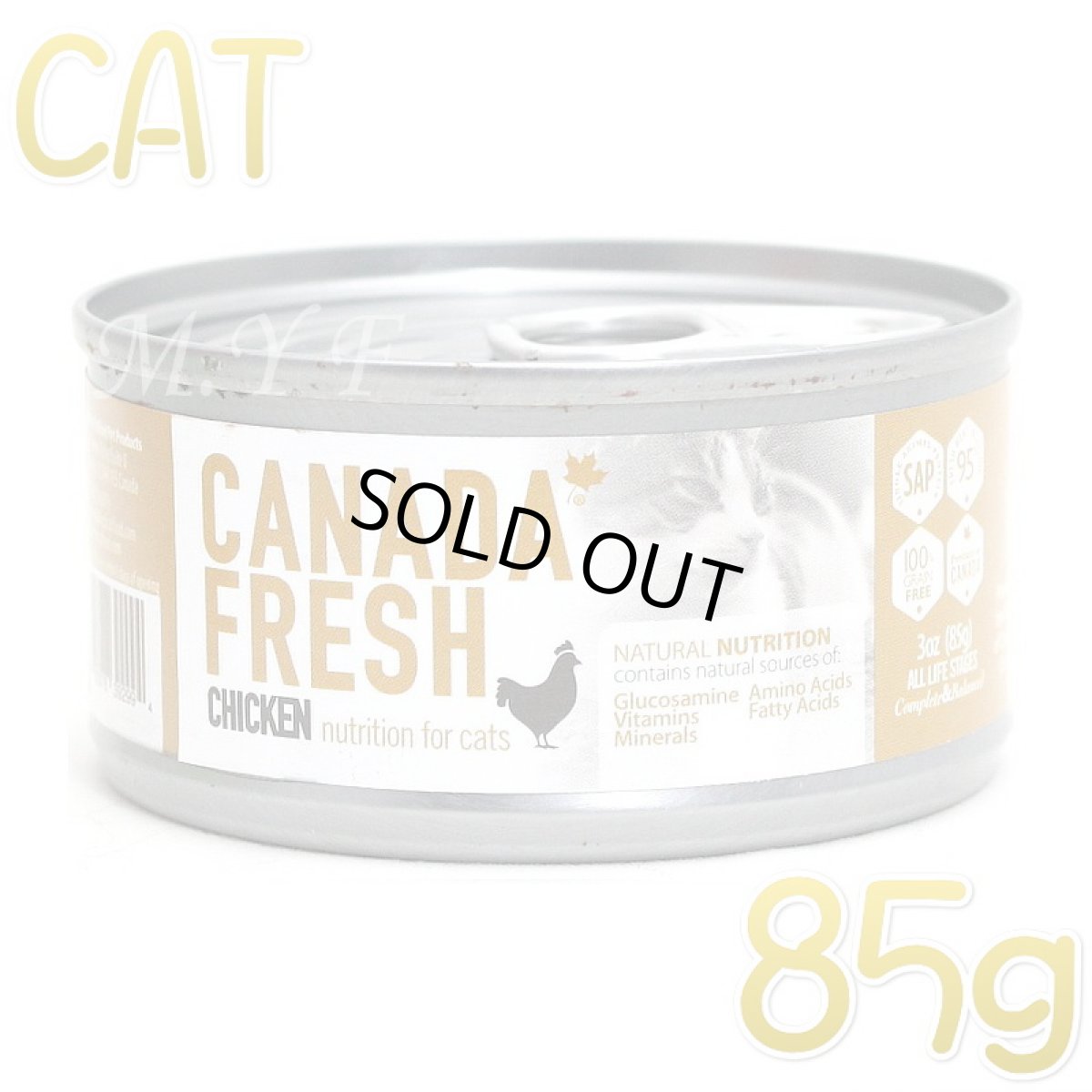 画像1: 最短賞味2026.1・ペットカインド 猫 カナダフレッシュ チキン 85g缶 全年齢猫用ウェット総合栄養食 キャットフード PetKind正規品pkc92994 (1)