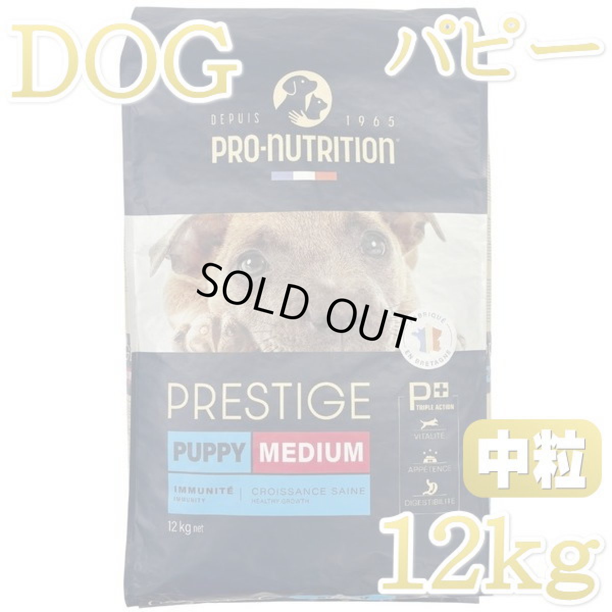 画像1: 最短賞味2026.4.4・プレスティージ 犬用 パピー中粒12kg子犬用ドッグフード正規品pn51202 (1)