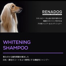 画像2: NEW RENADOG レナドッグ/犬用ホワイトニングシャンプー300ml白毛黒毛用ren21840 (2)