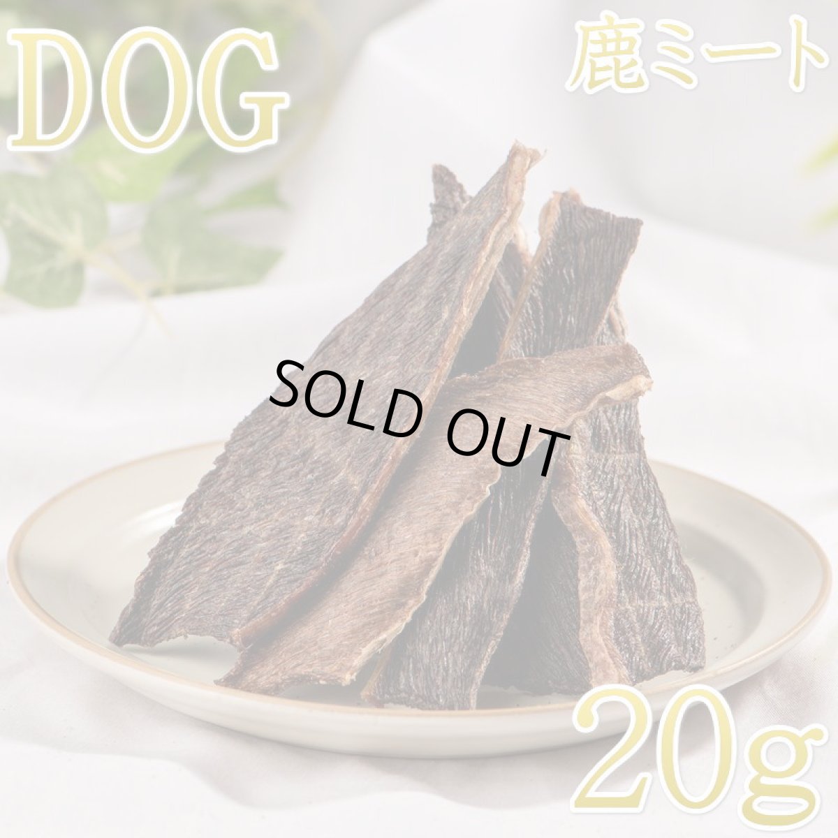 画像1: 最短賞味2027.6・ロッカ ROKKA エアドライ 鹿ミートジャーキー 20g 犬用おやつ 国産 無添加 roc46072 (1)