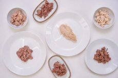 画像6: 最短賞味2027.11・ルイトモ 合鴨肉ささみ角切りレトルト80g 犬猫用トッピング 無添加 国産rui60249 (6)