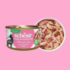 画像2: NEW 最短賞味2028.?・シシア 猫 ゼリータイプ ツナwithハム85g缶 scc50020成猫用総合栄養食キャットフードSchesir正規品 (2)