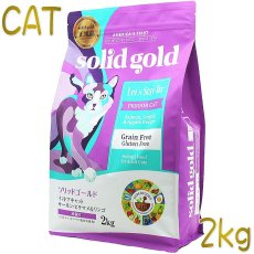 画像1: 最短賞味2025.6.6・ソリッドゴールド 猫 インドアキャット 2kg ドライ グレインフリー キャットフード Solid Gold 正規品 sgc63137 (1)