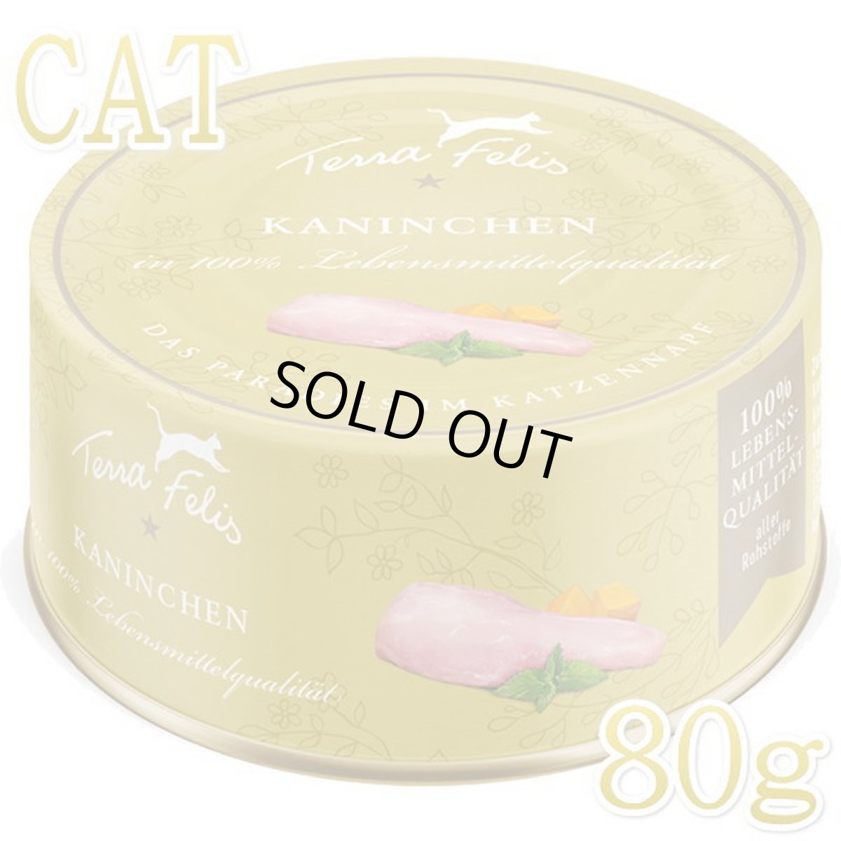 画像1: 最短賞味2028.2・テラフェリス モノプロテイン ラビット80g/tf09591成猫用コンプリート食ウェット正規品※新旧パッケージ混在する場合あり (1)