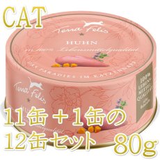画像1: 最短賞味2025.7・テラフェリス モノプロテイン チキン80g×12缶/tf30324成猫用コンプリート食ウェット正規品 (1)