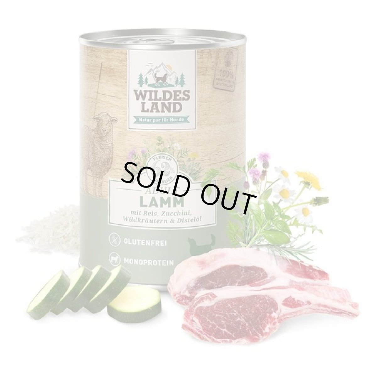 画像2: 最短賞味2027.12・ワイルドランド 犬 ラム 米＆ズッキーニ400g缶wl21504成犬用ウェットフード総合栄養食/※在庫限り終売 (2)