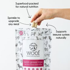 画像6: NEW 最短賞味2027.9・WOOF・ワフ ラムグリーントライプ with 緑イ貝180g犬用おやつフリーズドライwo78876正規品 (6)
