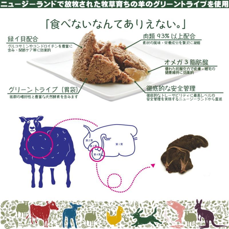 最短賞味24 12 ジーランディア 犬 ビーフ 185g 24缶 成犬用ウェット ドッグフード総合栄養食 正規品ze なちゅのごはん本店